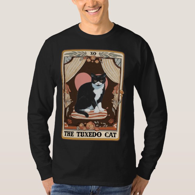 Camiseta The Tuxedo Cat Tarot Card Tuxedo Cat Tuxedo Mom Ca (Anverso)