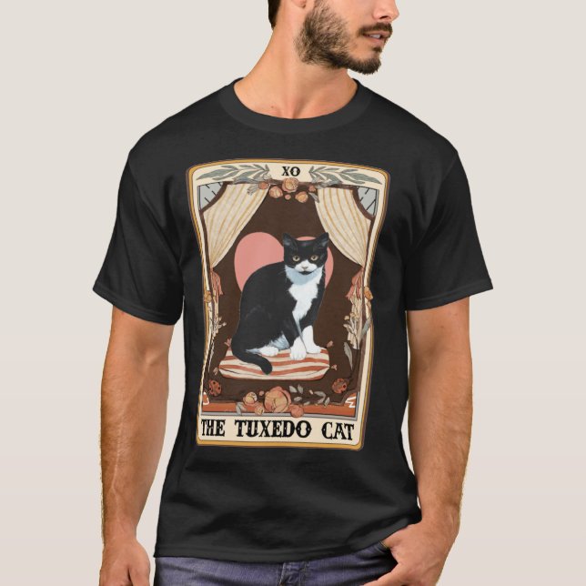 Camiseta The Tuxedo Cat Tarot Card Tuxedo Cat Tuxedo Mom Ca (Anverso)