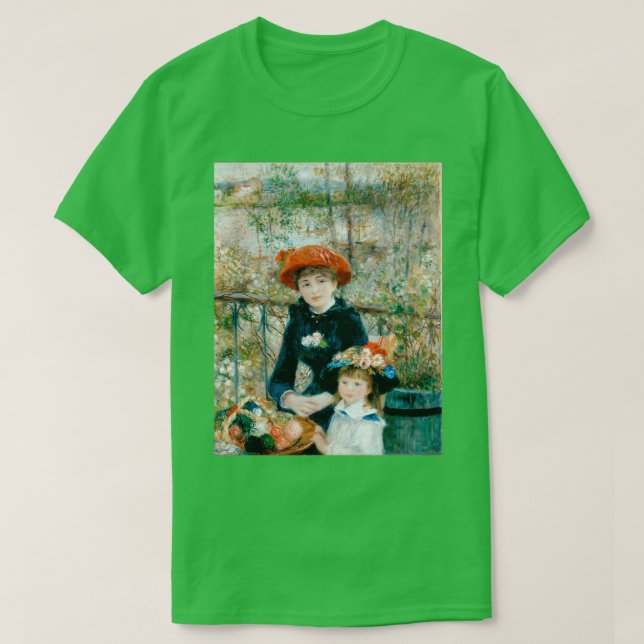 Camiseta The Two Sisters On The Terrace by PierreAuguste Re (Diseño del anverso)