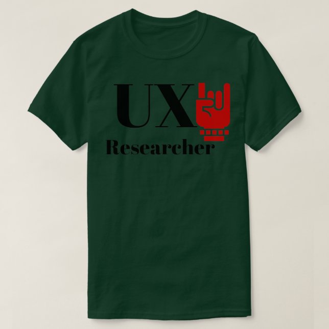 Camiseta The UX Researcher (Diseño del anverso)