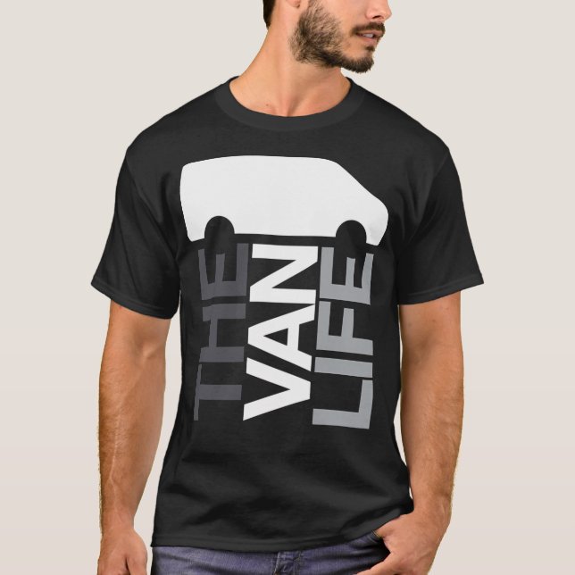 Camiseta The Van Life Logo  Greyscale (Anverso)
