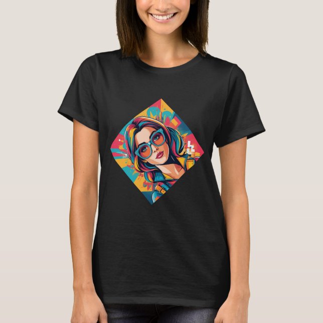 Camiseta The Vibrant PopArt Beauty (Anverso)