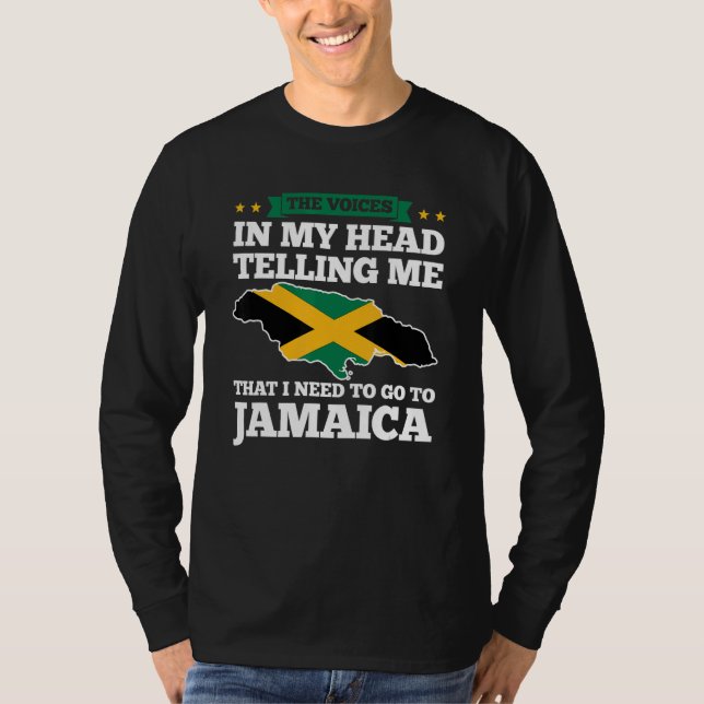 Camiseta the voices in head telling Jamaica Jamaican Jamaic (Anverso)