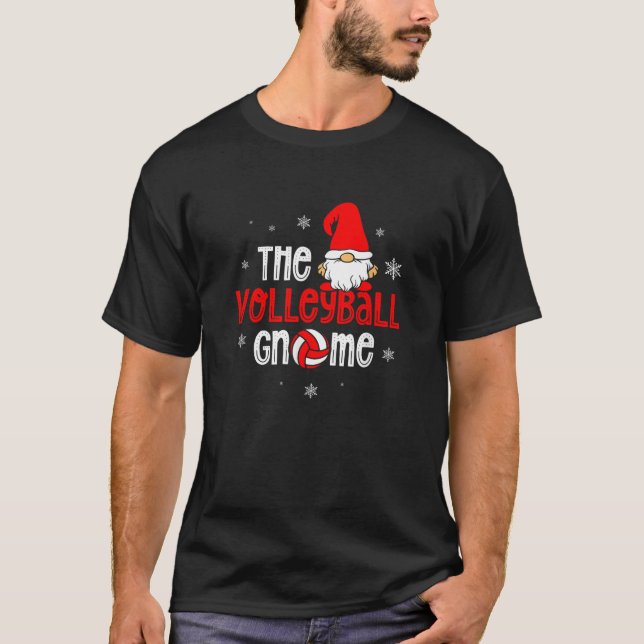 Camiseta The Volleyball Gnome Christmas Holiday Season Voll (Anverso)