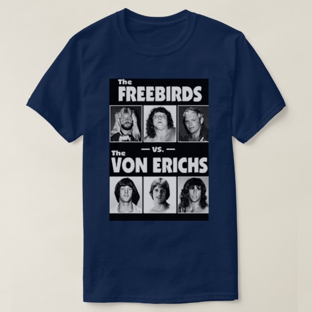Camiseta The Von Erichs vs TheFreebirds (Diseño del anverso)