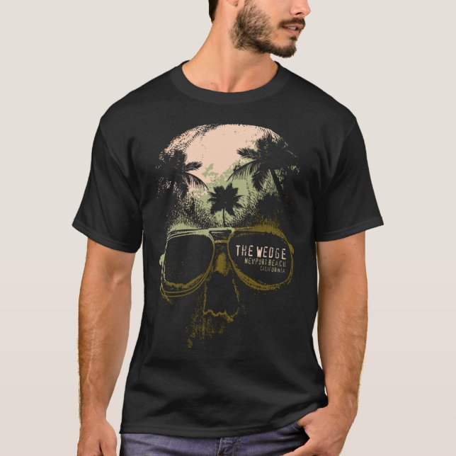 Camiseta The Wedge Newport Beach Skull Summer California Su (Anverso)