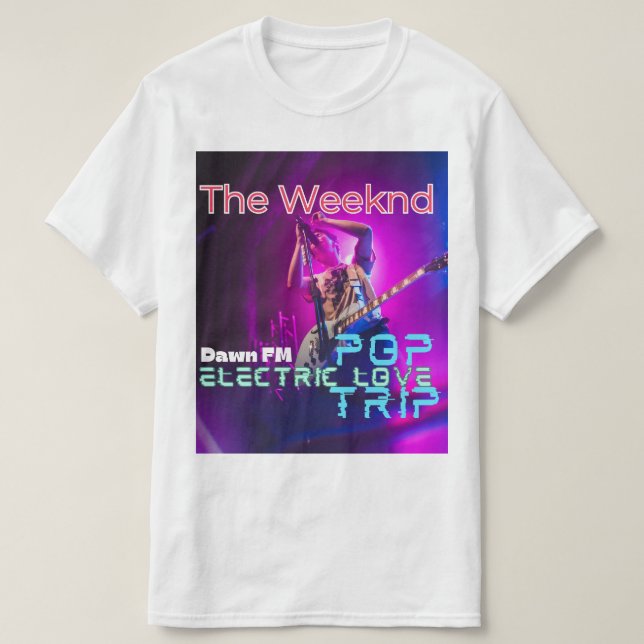 Camiseta The Weeknd Logo Inspired Stylish T-Shirt for Fans (Diseño del anverso)