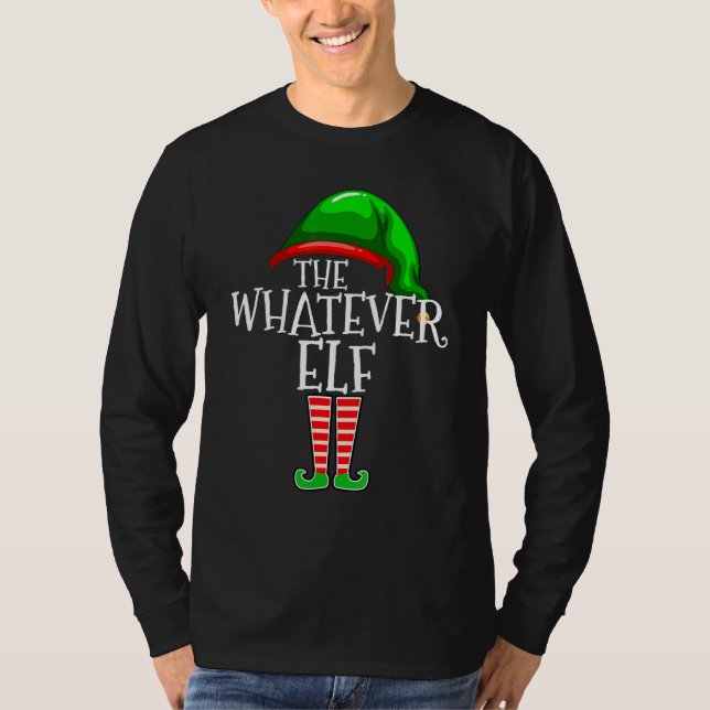 Camiseta The Whatever Elf Group Matching Family Christmas F (Anverso)