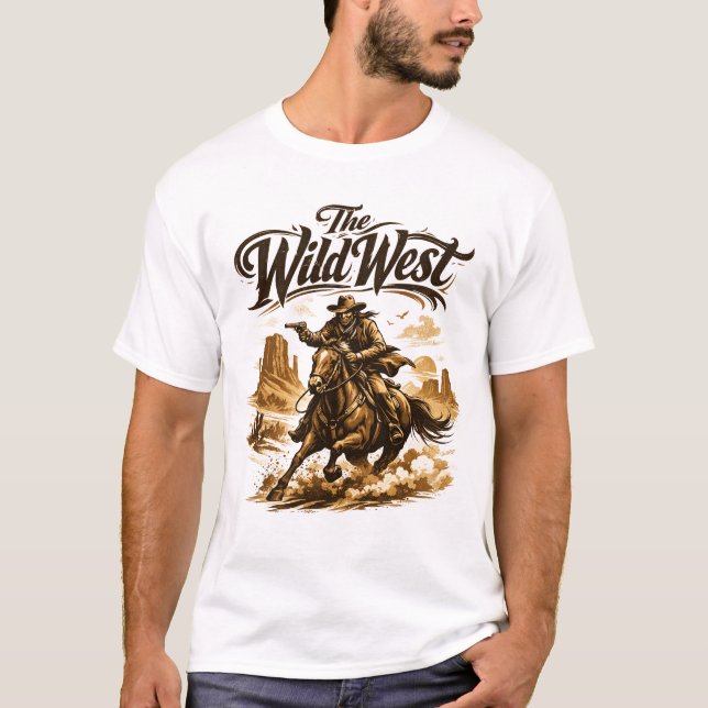 Camiseta The Wild West – Cowboy in Action T-Shirt (Anverso)