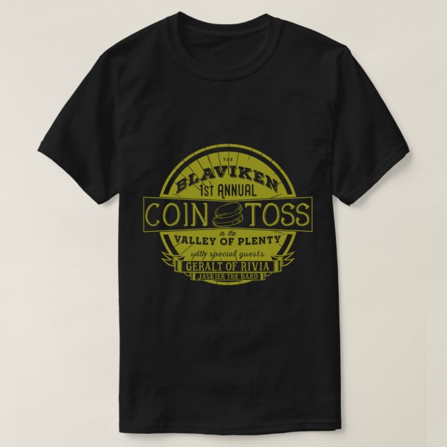 Camiseta The Witcher Coin Toss Blaviken Essential T-Shirt (Diseño del anverso)