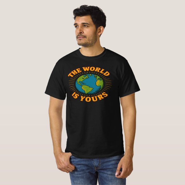 Camiseta The World Is Yours Globe Graphic Tee  (Anverso completo)