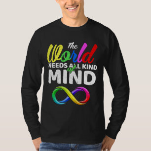 Camiseta The World Needs All Kinds Of Minds Autism Neurodiv