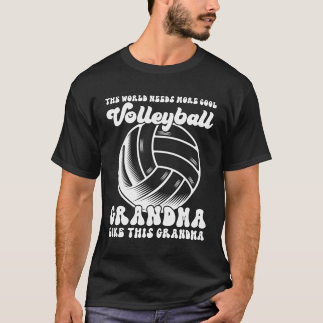 Camiseta the world needs more cool volleyball grandma grand (Anverso)