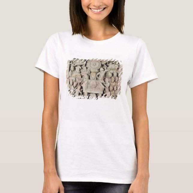 Camiseta The worship of the Buddhist symbols, Amaravati (li (Anverso)