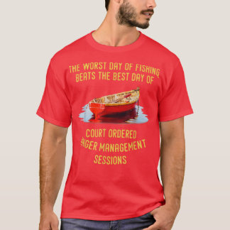 Camiseta The Worst Day Of Fishing Beats The Best Day Of Cou