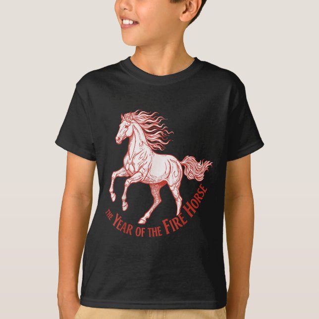 Camiseta The Year Of The Fire Horse 2026 Celebration  (Anverso)