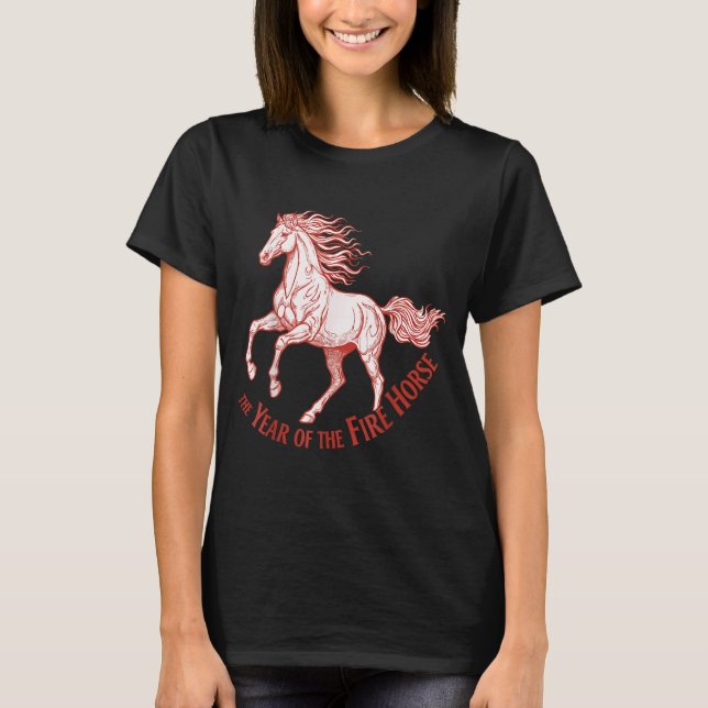 Camiseta The Year Of The Fire Horse 2026 Celebration  (Anverso)