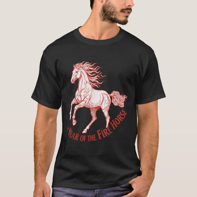 Camiseta The Year Of The Fire Horse 2026 Celebration  (Anverso)
