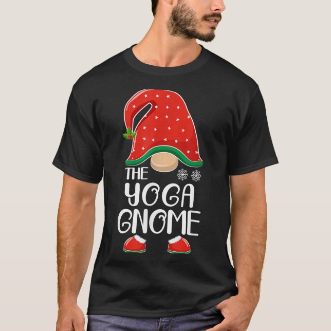 Camiseta The Yoga Gnome Elf Matching Family Group Christmas (Anverso)