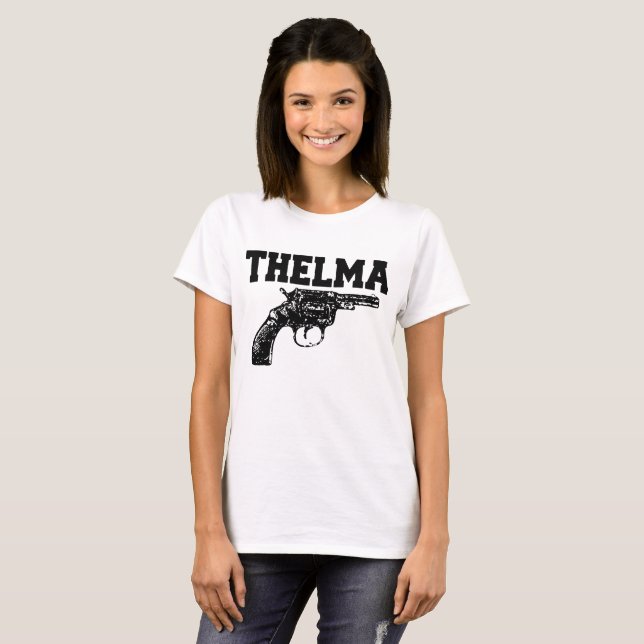 Camiseta Thelma y Louise DISPARAN CONTRA el sistema de (Anverso completo)