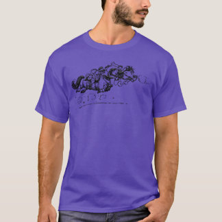 Camiseta Thelwell Bolting Horse And Cowboy