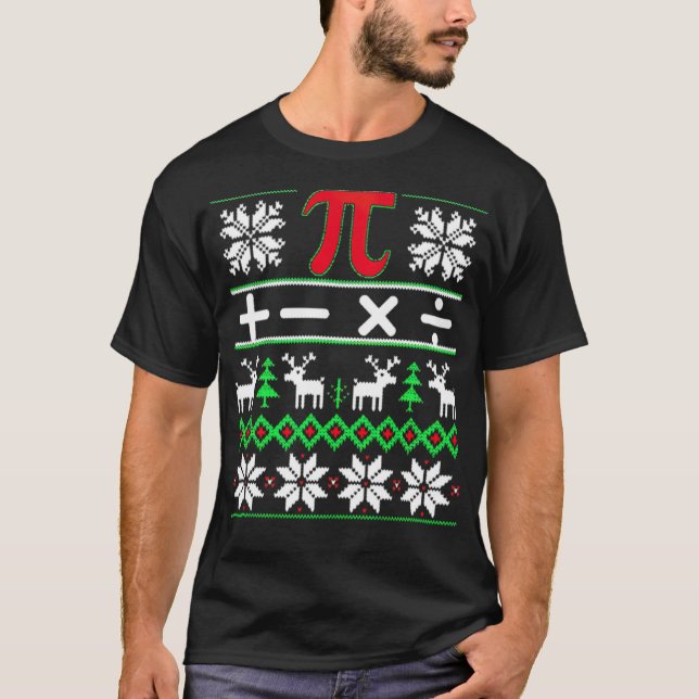 Camiseta Thelwell thelwell Navidades de Math Ugly (Anverso)