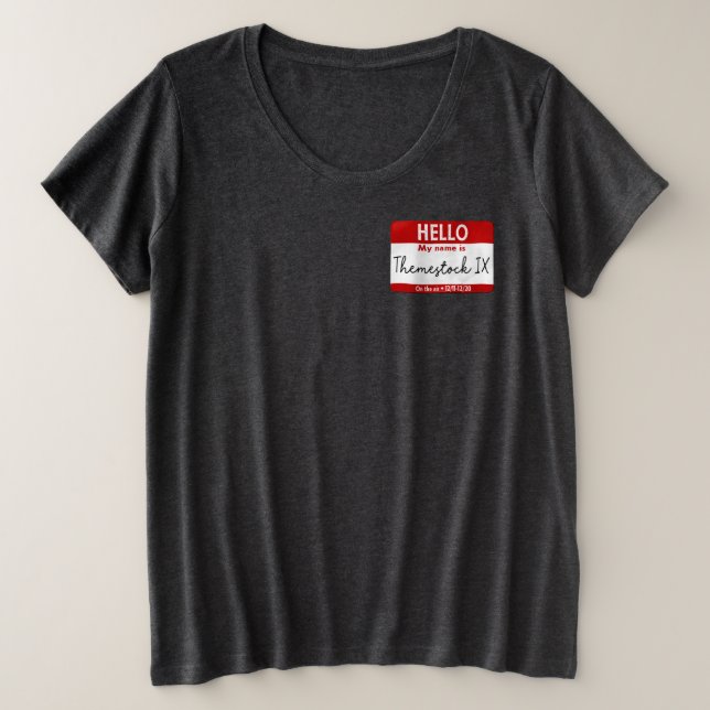 Camiseta Themestock IX Plus-Size (Anverso del diseño)