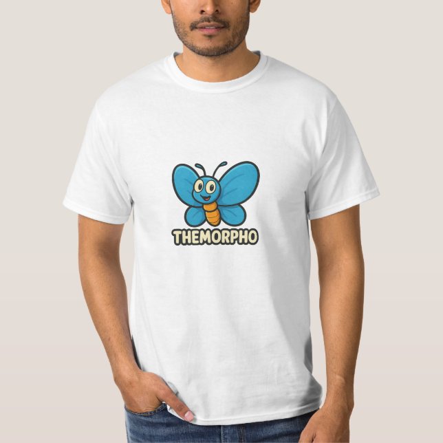 Camiseta THEMORPHO – Lustiger Schmetterling T-Shirt (Anverso)