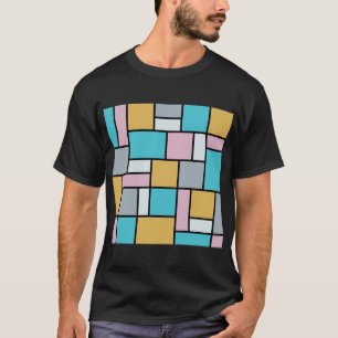 Camiseta Theo Van Doesburg - Composición 17 - Arte Mondrian