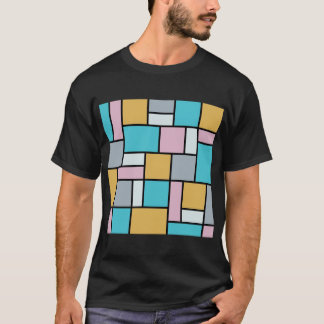 Camiseta Theo Van Doesburg - Composición 17 - Arte Mondrian