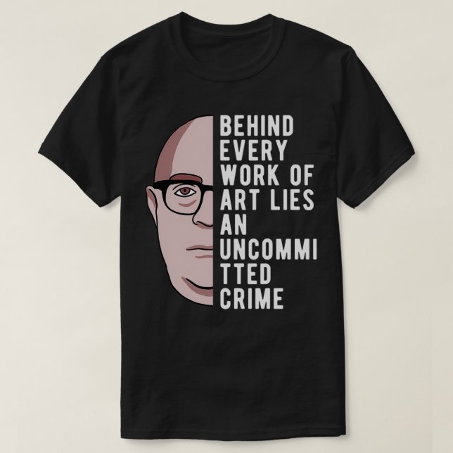 Camiseta Theodor Adorno Cita Sobre Filosofía Del Arte (Diseño del anverso)