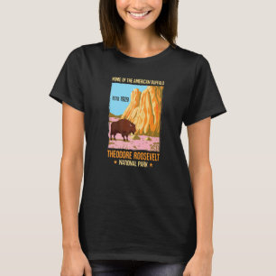 Camiseta Theodore Roosevelt North Dakota Parque Nacional de