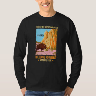 Camiseta Theodore Roosevelt North Dakota Parque Nacional de
