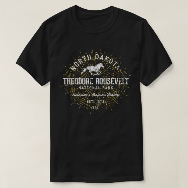 Camiseta Theodore Roosevelt Retro Theodore Roosevelt Nation (Diseño del anverso)