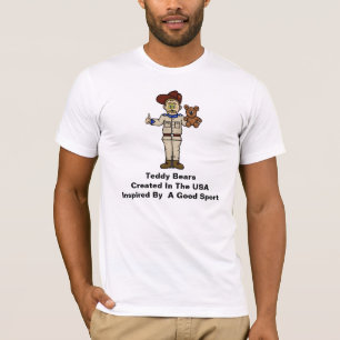 Camiseta Theodore Roosevelt y Teddy Bear T-Shirt