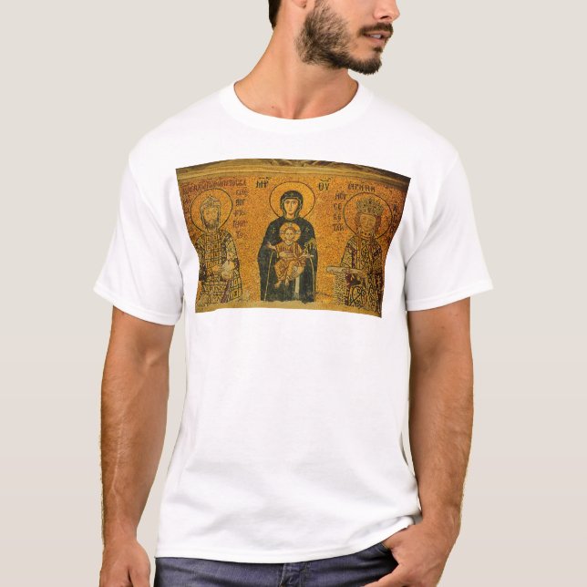 Camiseta Theotokos con los Ss. Constatine y… - modificado (Anverso)