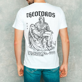 Camiseta "Theotokos" Mary, basada en la fe cristiana