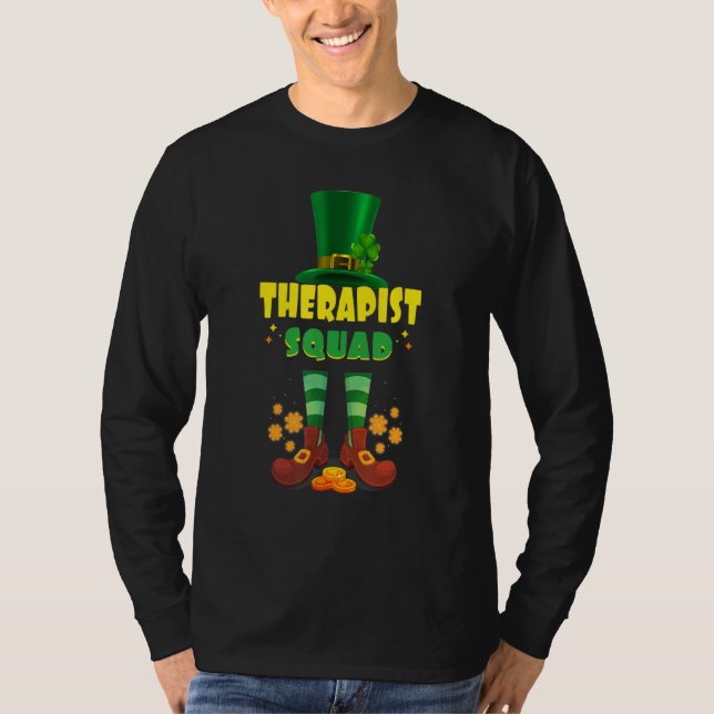 Camiseta Therapid Squad Funny Irish St Patrick Day (Anverso)