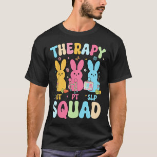 Camiseta Therapy Squad Easter Day Slp Ot Bunny Eggs Ther