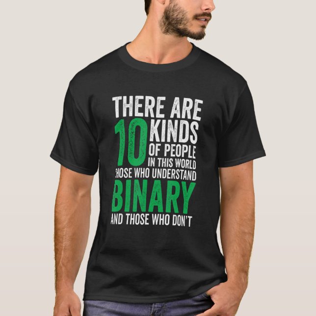 Camiseta there are 10 kinds of people binary For Teacher St (Anverso)