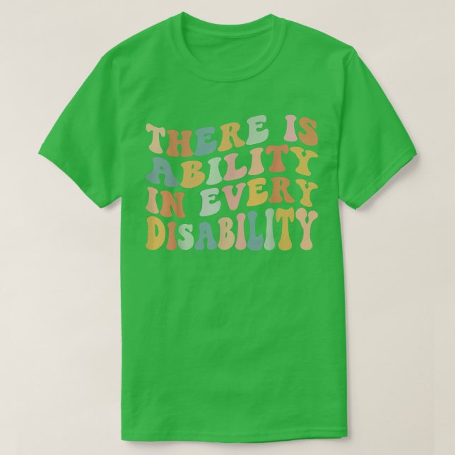 Camiseta There Is Ability In Every Disability Awareness Spe (Diseño del anverso)