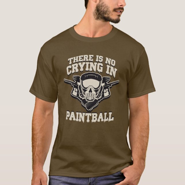 Camiseta There is no Crying in Paintball (Anverso)