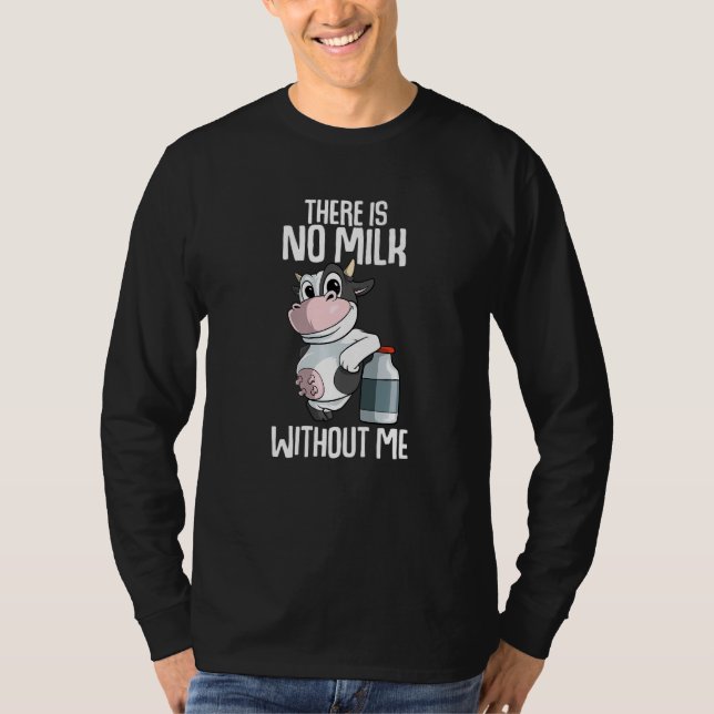Camiseta There is no milk without me Farmer Premium (Anverso)