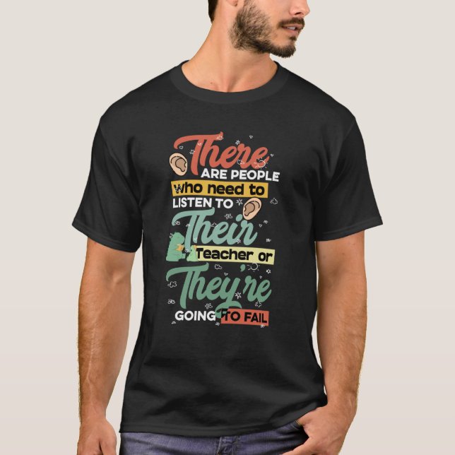 Camiseta There Their They're English Grammar Teacher Pun (Anverso)