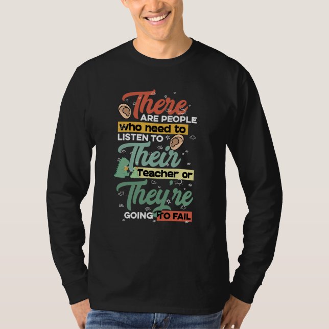 Camiseta There Their They're English Grammar Teacher Pun (Anverso)