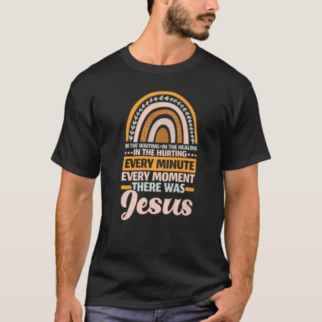Camiseta There Was Jesus Christian Religion Religious Rainb (Anverso)