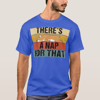 Camiseta Theres A Nap For That Funny Retro Corgi Lazy 