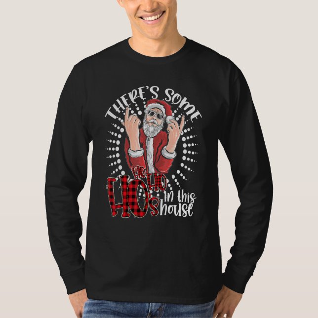 Camiseta There's Some Hos In This House  Santa Claus Christ (Anverso)
