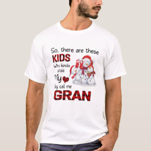 Camiseta There's These Kids They Call Me Gran Snowman