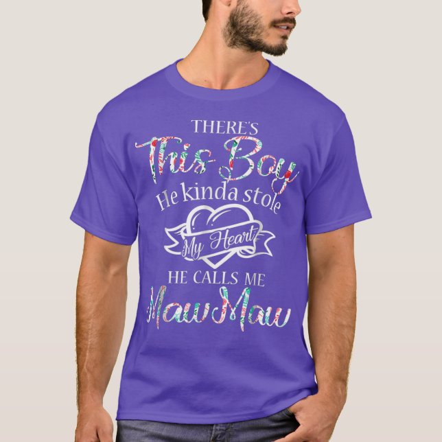 Camiseta Theres this Boy He kinda stole my Heart He calls (Anverso)